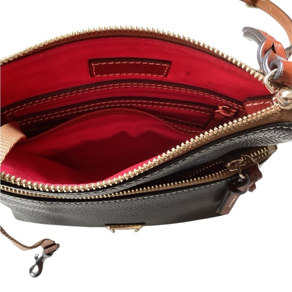 Dooney & Bourke Black and Brown Leather Crossbody - Picture 10 of 10